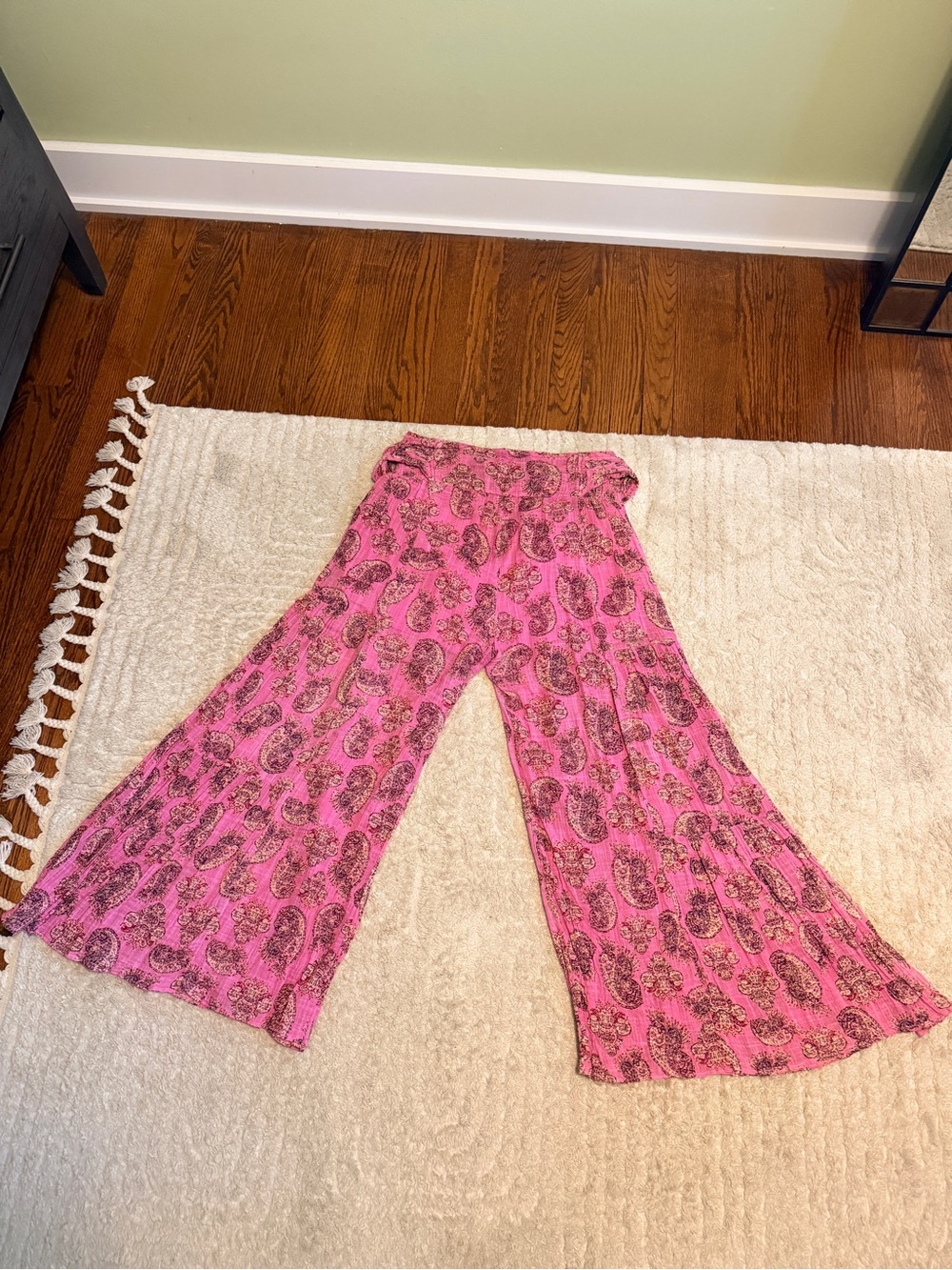 Free People FP One Good Day Printed Wide-Leg Pants - Picture 6 of 6